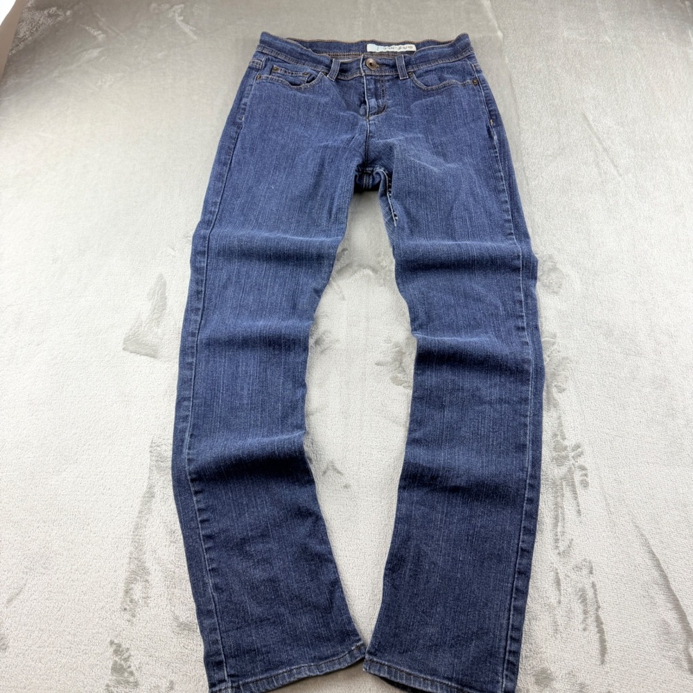 DKNY Jeans Women's 8R Blue Straight Leg Denim Pants Casual